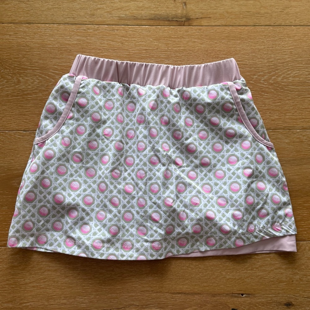 Turtles & Tees Girls Golf Ball Skort